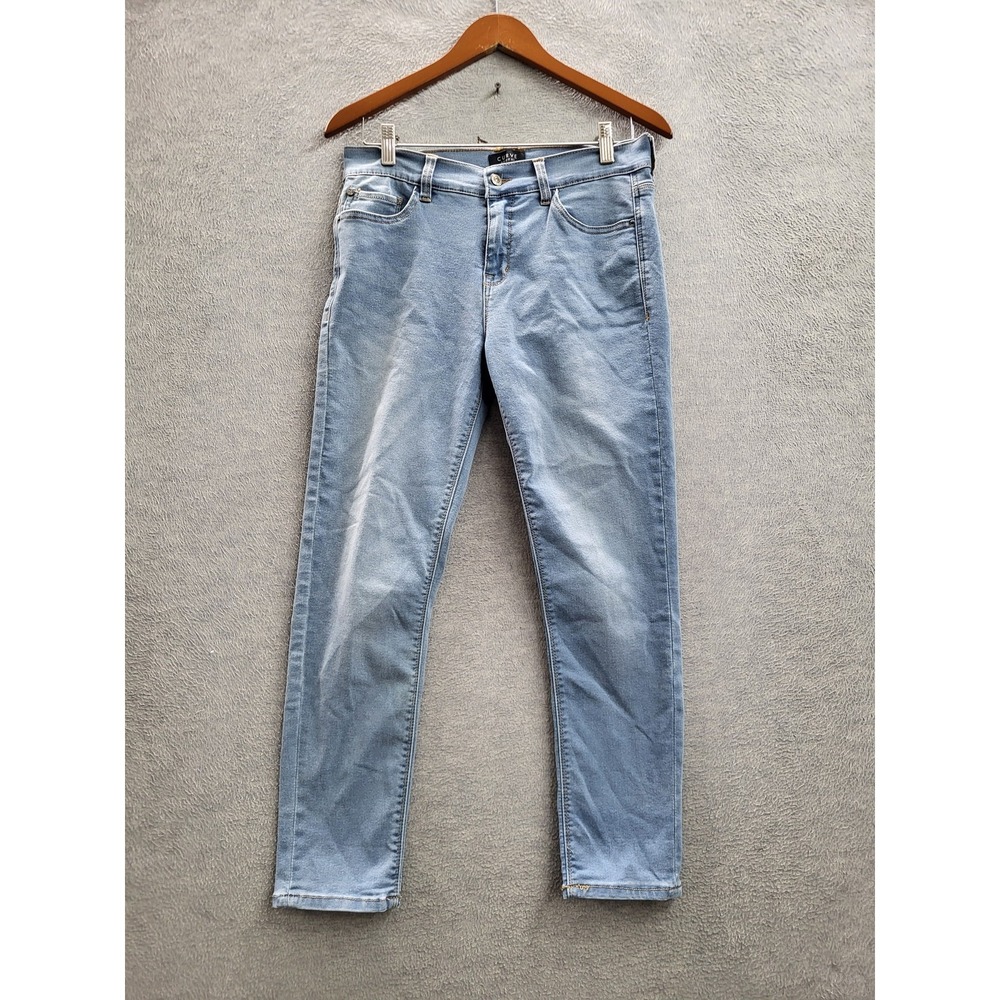 Curve Appeal Women Jeans 8/29 Light Blue Denim 25" Inseam